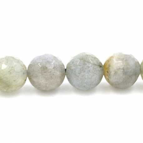 Labradoriet kraal rond facet 8mm (10 st.)