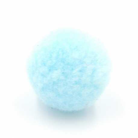 Pompon 12 mm lichtblauw (10 stuks)