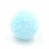 Pompon 12 mm lichtblauw (10 stuks)