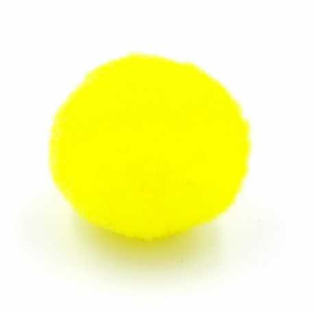 Pompon 12 mm okergeel (10 stuks)
