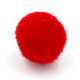 Pompon 12 mm rood (10 stuks)
