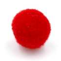 Pompon 12 mm rood (10 stuks)