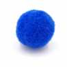 Pompon 16mm blauw (10 stuks)