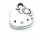 Metaal, bedel, Hello Kitty, zilver, 12 mm (5 st.)