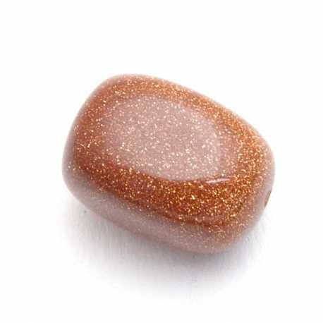 Brown Goldstone kraal rechthoek 18 x 12 mm (5 st.)