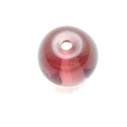 Glaskraal, rond, amethyst, 8 mm (15 st.)