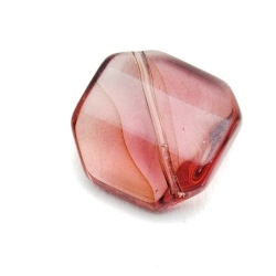 Glaskraal, 8-hoekig, amethyst, 18 mm (5 st.)