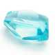 Glaskraal, brok met facetten, lichtblauw, 18 mm (5 st.)