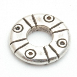 Montagering, metal, zilver, 25 mm (5 st.)