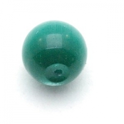 Catseye kraal rond groen 8 mm (10 st.)