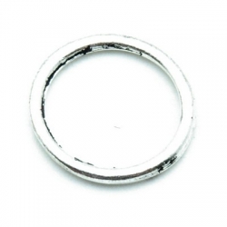 Montagering, metal, zilver, 20 mm (10 st.)