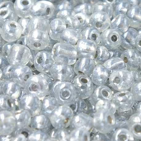 Rocailles grijs AB ca. 3mm (50 gr.)