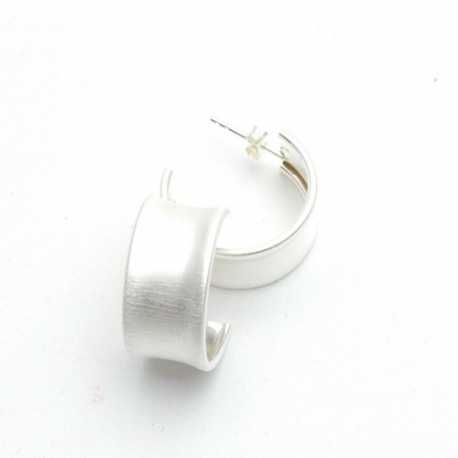 Oorbellen, sterling zilver (1 paar)