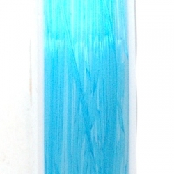Elastiek rijgdraad 0.8mm lichtblauw (10 meter)