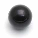 Glasparel, rond, zwart, 14 mm (10 st.)