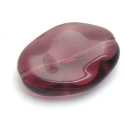 Glaskraal, ovaal, amethyst, 32 mm (3 st.)