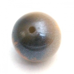Kunststof kraal rond bruin 14 mm (10 st.)