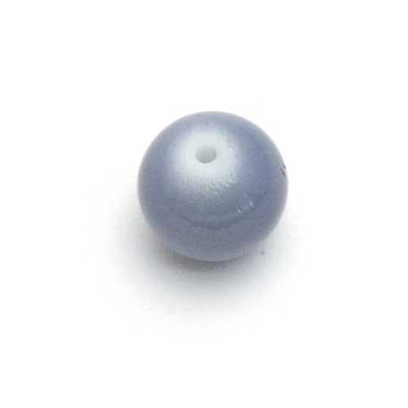 Glaskraal, rond, grijs, 8 mm (25 st.)