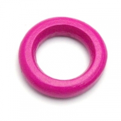 Hout, ring, fuchsia, 20 mm (10 st.)