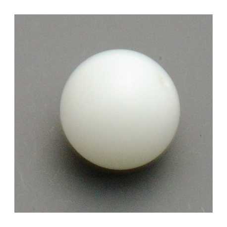 Glaskraal, rond, wit, 16 mm (5 st.)