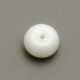 Glaskraal, donut, wit, 7 x 10 mm (10 st.)