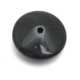 Glaskraal, disk, zwart, 7 x 14 mm (10 st.)