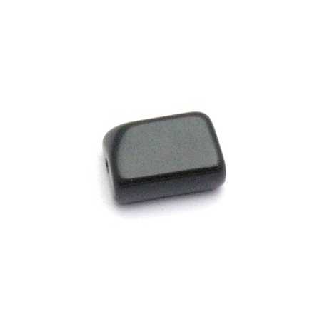 Glaskraal, rechthoek, zwart, 12 x 8 mm (10 st.)