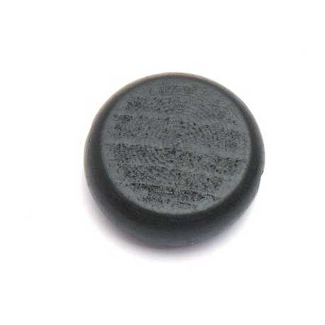 Houten kraal, rond, plat, zwart, 30 mm (5 st.)