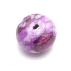 Halfedelsteen kraal, paars, donut, mm (5 st.)