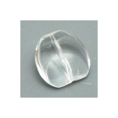 Glaskraal, hoekig, transparant, 18 mm (10 st.)