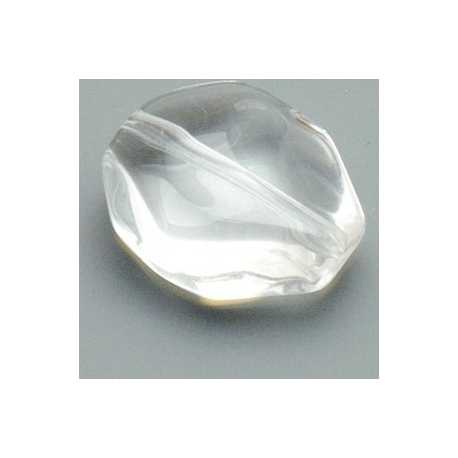 Glaskraal, 8-hoek, transparant, 17 x 13 mm (10 st.)