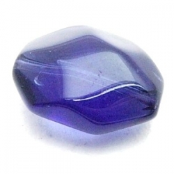 Glaskraal, 8-hoek, paars, 17 x 13 mm (10 st.)