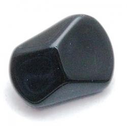 Glaskraal, brok, zwart, 16 x 12 mm (10 st.)