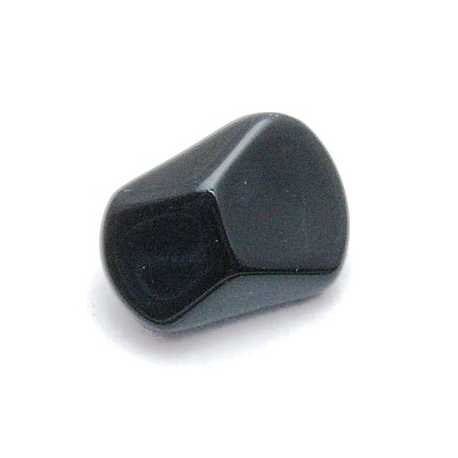 Glaskraal, brok, zwart, 16 x 12 mm (10 st.)