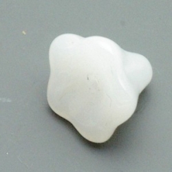 Glaskraal, bloem, wit, 10 mm (10 st.)