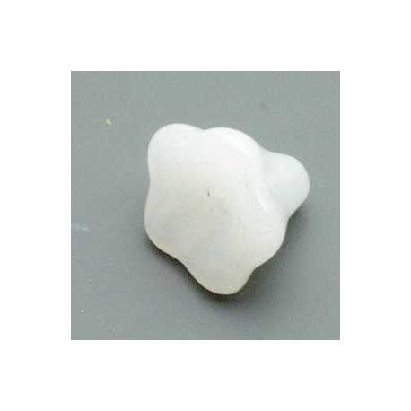 Glaskraal, bloem, wit, 10 mm (10 st.)