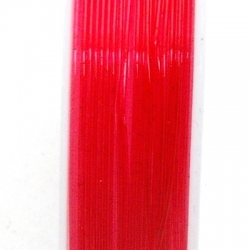 Elastiek rijgdraad 0.8mm rood (10 meter)