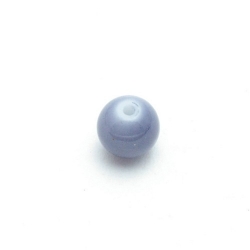 Glaskraal, rond, grijs, 8 mm (25 st.)
