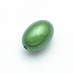 Miracle bead ovaal groen 18 mm (5 st.)