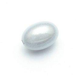 Miracle bead ovaal zilver 18 mm (5 st.)