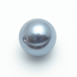 Glasparel, rond, grijs, 18 mm (5 st.)
