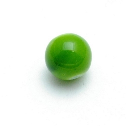 Glaskraal, rond, appelgroen, 12 mm (15 st.)