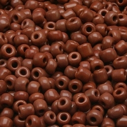 Rocailles, bruin, ca. 2 mm (50 gr.)