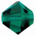 MC Bead, Rondell / Bicone, Emerald, 6 mm
