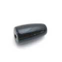 Glaskraal, kegel, zwart, 18 mm (5 st.)