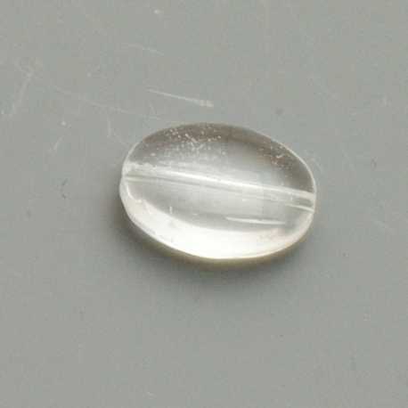 Glaskraal, ovaal, transparant, 14 x 10 mm (10 st.)