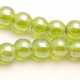 Glaskraal, rond, groen luster, 6 mm (20 st.)
