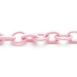 Jasseron omwikkeld met draad roze (90 cm)