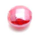 Luster, kraal, rond (plat), rood, 20 x 12 mm (5 st.)