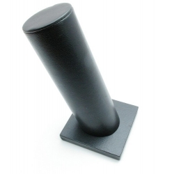 Armband standaard, schuin, PU leer, zwart, 1 rol, staand, 31 cm (1 st.)